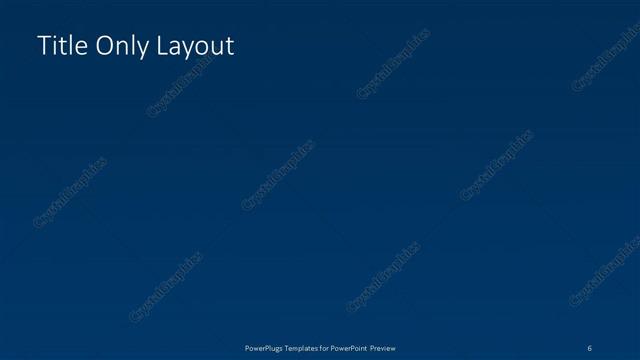 Title Only presentation slide layout