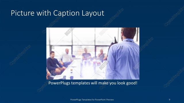 Picture with Caption presentation slide layout