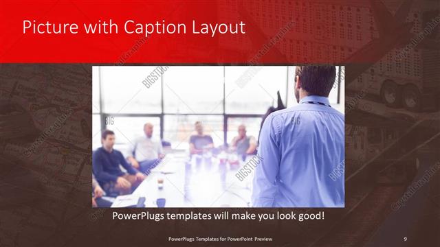 Picture with Caption presentation slide layout