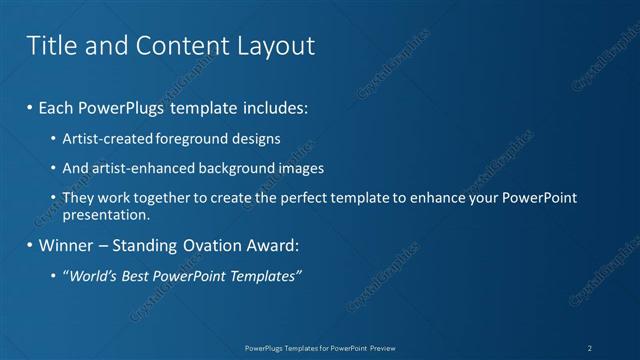 Title and Content presentation slide layout