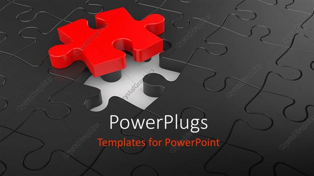  Presentation with together puzzle pieces - A lot of puzzle pieces together