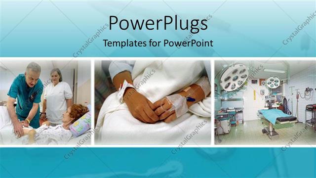  Presentation with patients - Different patients in the hospital, Hospital different departments
