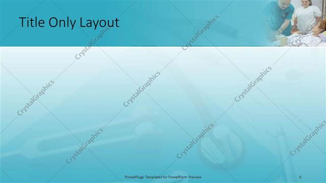 Title Only presentation slide layout