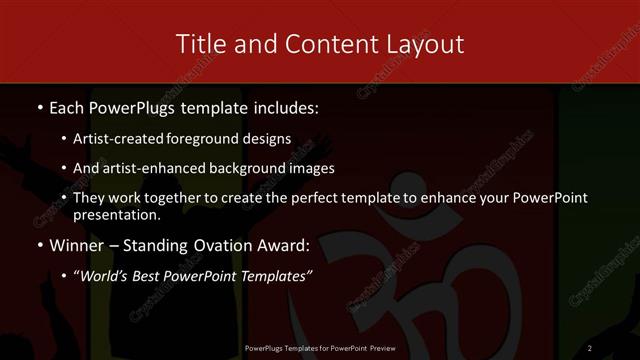 Title and Content presentation slide layout