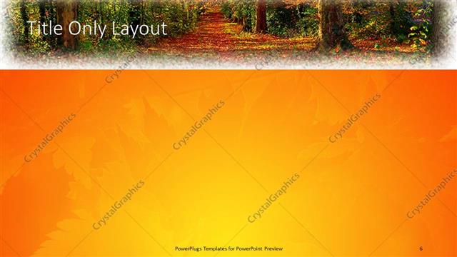 Title Only presentation slide layout