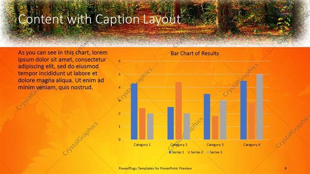 Content with Caption presentation slide layout