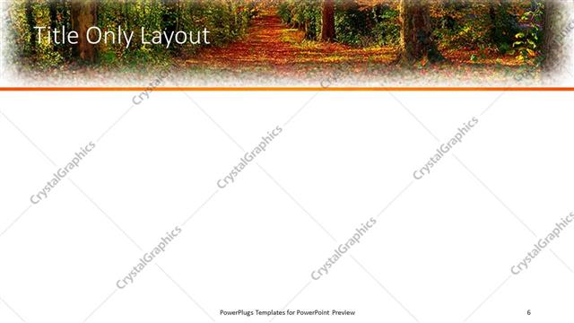 Title Only presentation slide layout