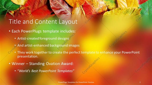 Title and Content presentation slide layout