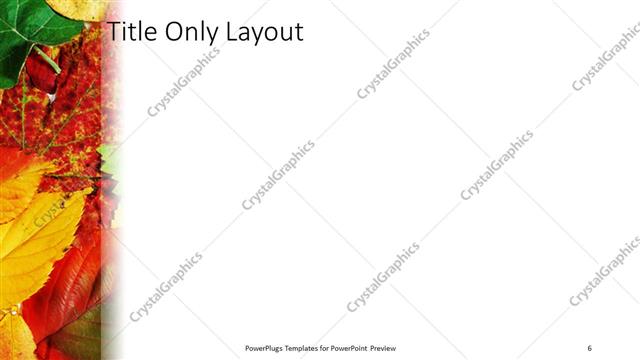 Title Only presentation slide layout