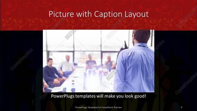 Picture with Caption presentation slide layout