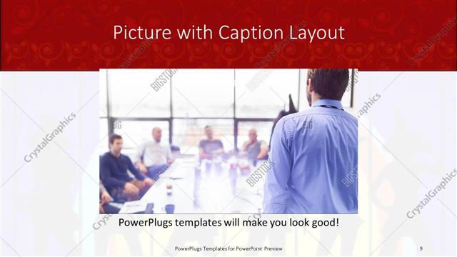 Picture with Caption presentation slide layout