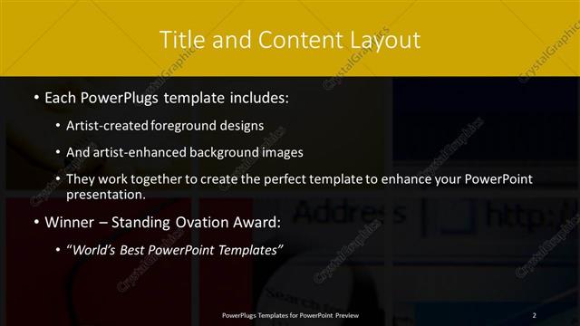 Title and Content presentation slide layout