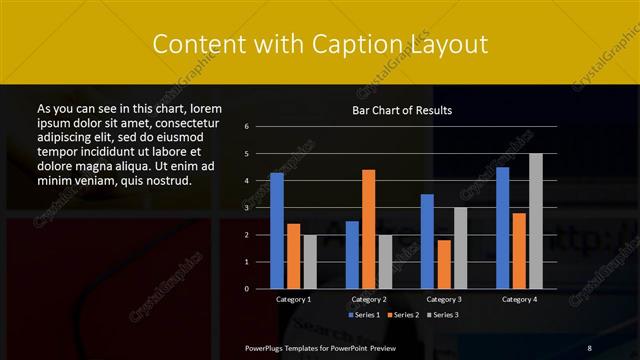 Content with Caption presentation slide layout
