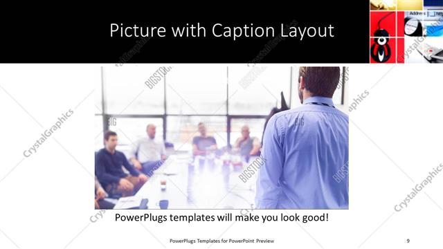 Picture with Caption presentation slide layout