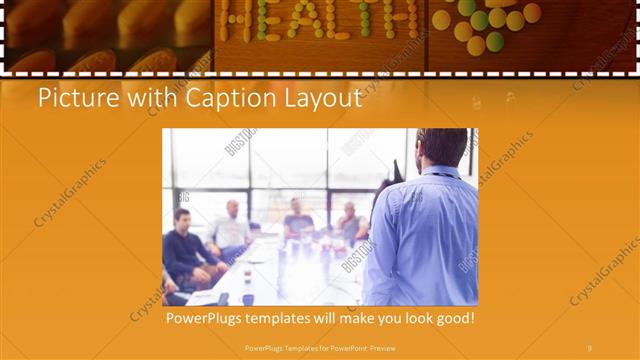 Picture with Caption presentation slide layout
