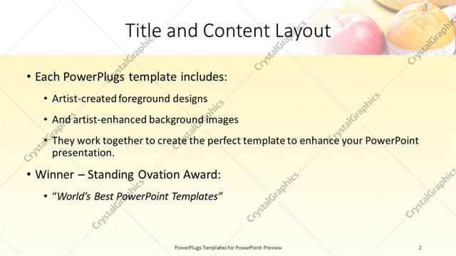 Title and Content presentation slide layout