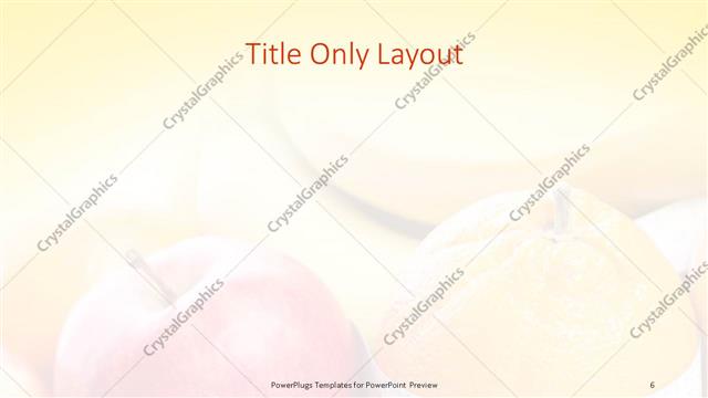 Title Only presentation slide layout