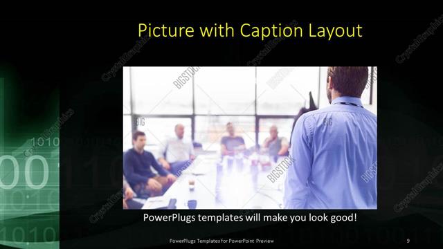 Picture with Caption presentation slide layout