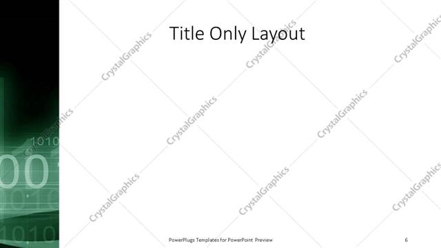 Title Only presentation slide layout