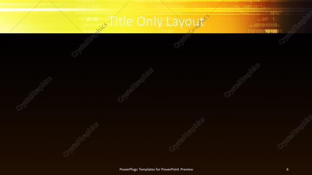 Title Only presentation slide layout