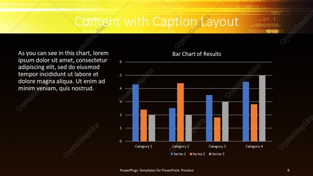 Content with Caption presentation slide layout