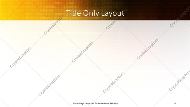 Title Only presentation slide layout