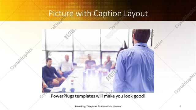 Picture with Caption presentation slide layout