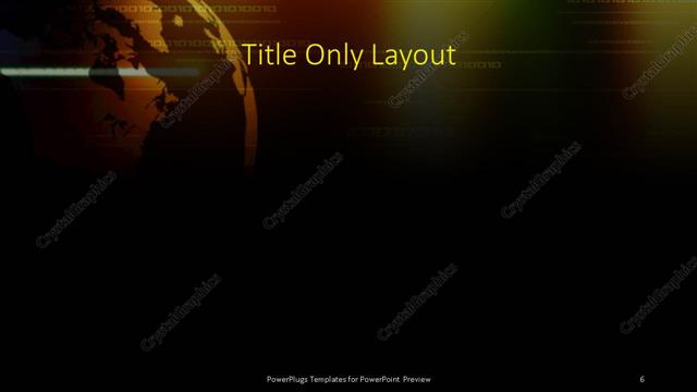 Title Only presentation slide layout