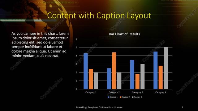 Content with Caption presentation slide layout