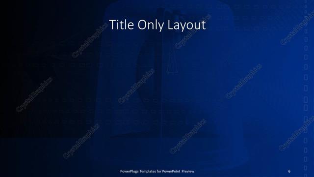 Title Only presentation slide layout