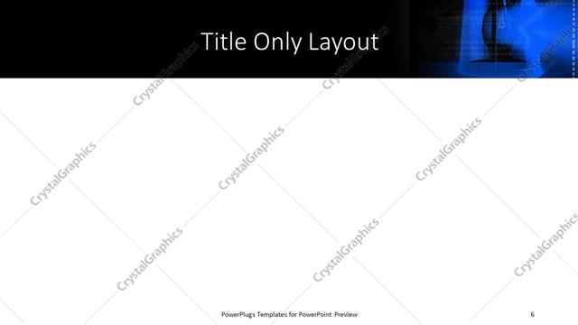 Title Only presentation slide layout
