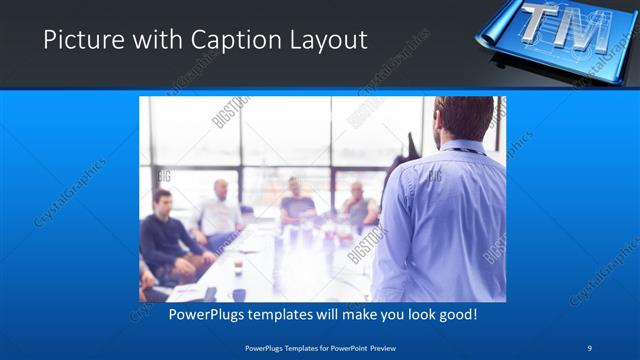 Picture with Caption presentation slide layout