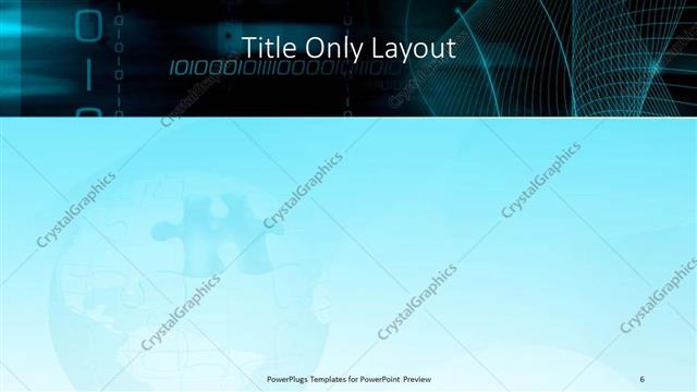 Title Only presentation slide layout