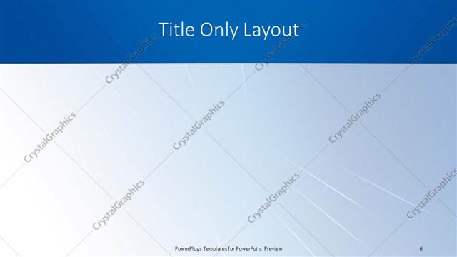 Title Only presentation slide layout