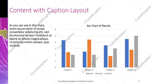 Content with Caption presentation slide layout