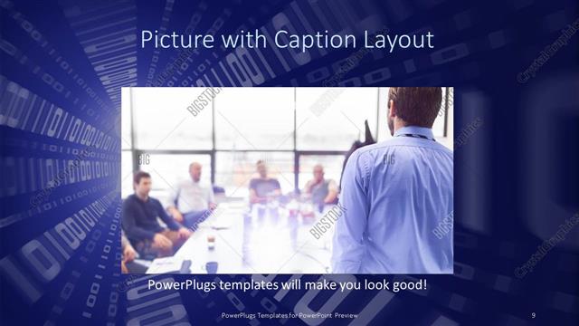 Picture with Caption presentation slide layout