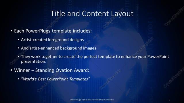 Title and Content presentation slide layout
