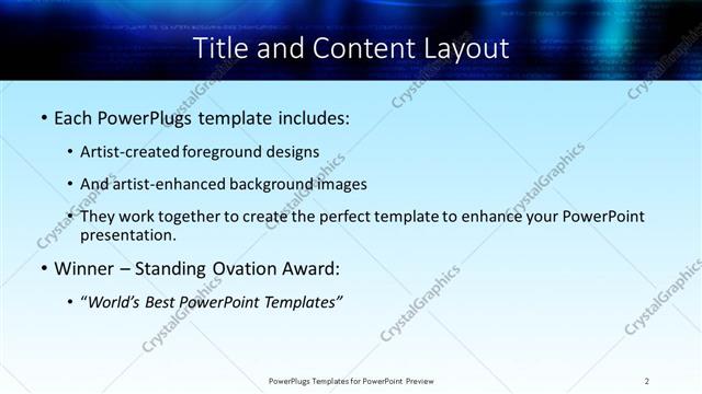 Title and Content presentation slide layout
