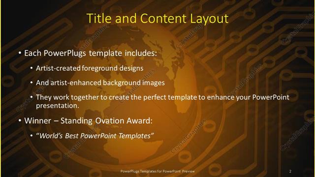 Title and Content presentation slide layout