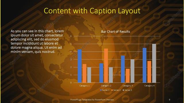 Content with Caption presentation slide layout