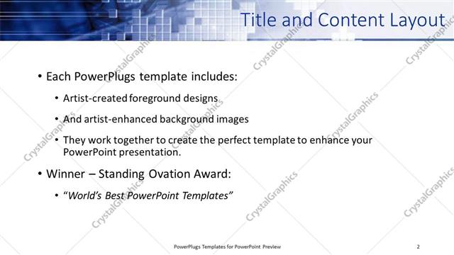 Title and Content presentation slide layout