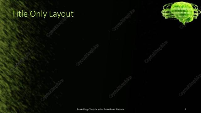 Title Only presentation slide layout