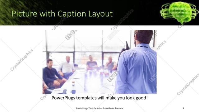 Picture with Caption presentation slide layout