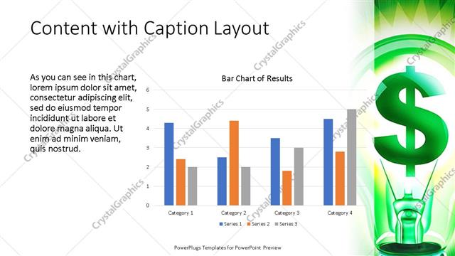 Content with Caption presentation slide layout