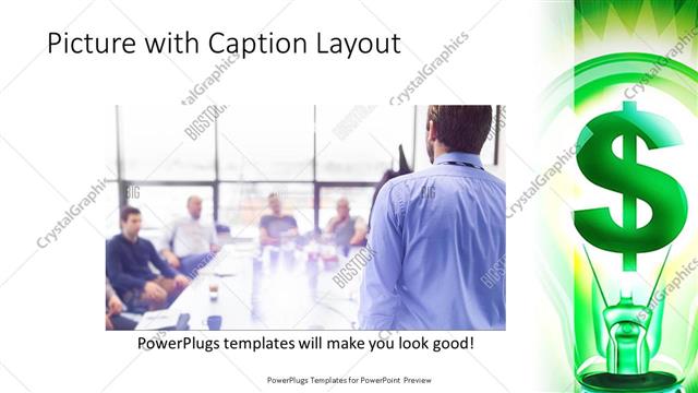 Picture with Caption presentation slide layout
