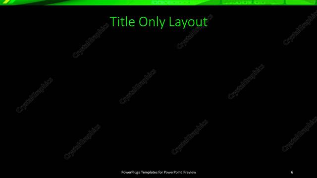 Title Only presentation slide layout