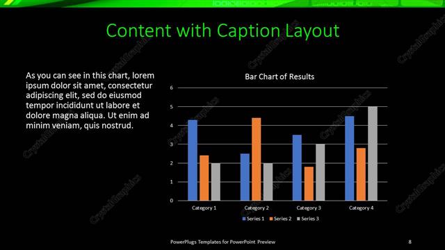 Content with Caption presentation slide layout
