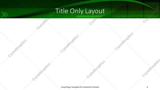 Title Only presentation slide layout