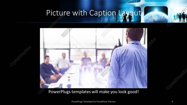 Picture with Caption presentation slide layout