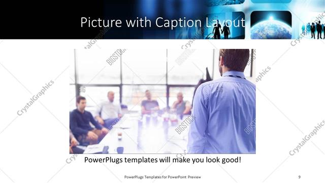 Picture with Caption presentation slide layout
